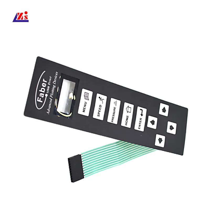 Anti-scratch Acrylic Touch screen switches membrane graphic overlay