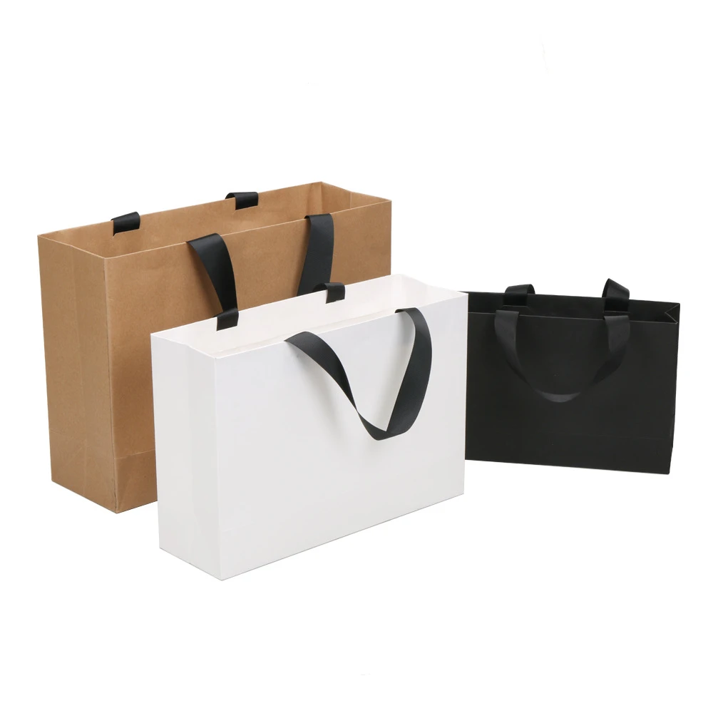 Custom Luxury Clothing Retail Pink Gift Bag Shopping Packaging Paper Bags with your own logo For Clothes
