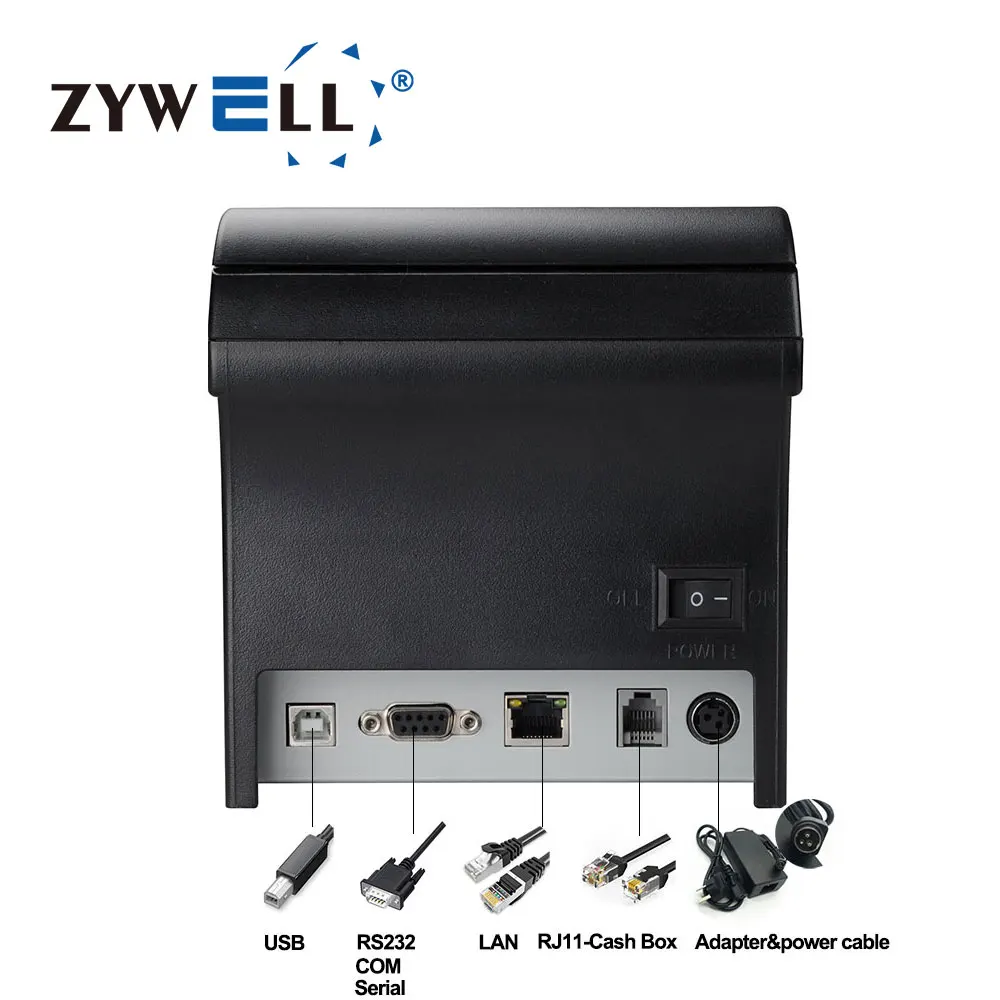 Китайский поставщик принтера ZYWELL 80 мм Термопринтер impresora etiquetas u + s l pos принтер