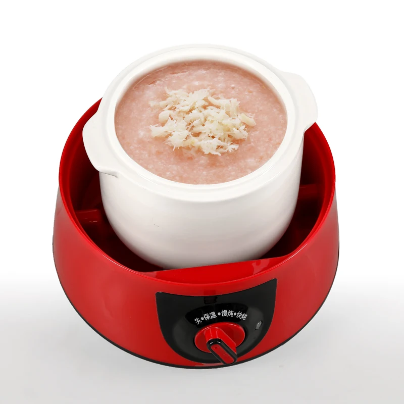 Large Electric Household Kitchen Pot Manual Slow Cooker for Stew Soup Cooking Waterproof Home Health Ceramic Heating