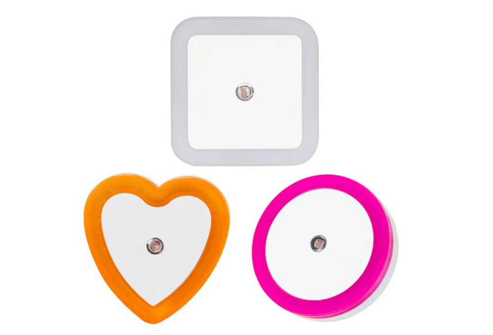 LED Night Light EU US UK Plug Novelty Mini Light Sensor Control Student Kids Living Room Bedroom Light