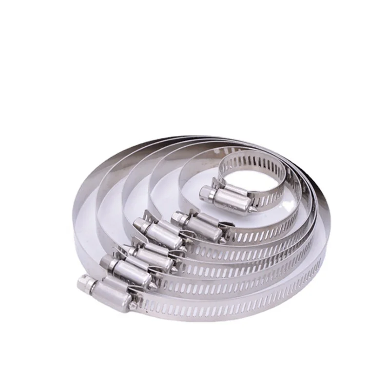 IDO-FIX High Quality Wholesale American 201 304 stainless steel hose clamps adjustable pipe clamp worm gear