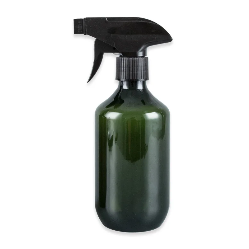 Custom 500ml Green Bottles Fine Mist Trigger Water Oil Spray Bottle for Cleaning Solutions