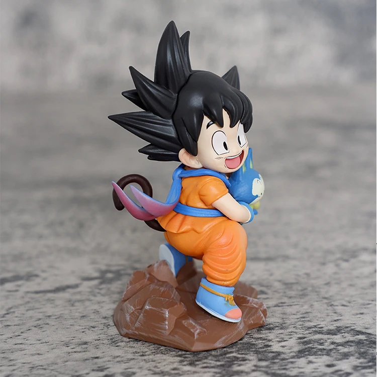10cm Anime Dragon DBZ Character Kid Son Goku and PUARU Standing Model Plastic Crafts for decoration