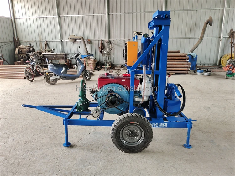 100m, 150m, 200m, 300m, 350m, 600meters steel crawler mounted water well drilling rig machine factory price
