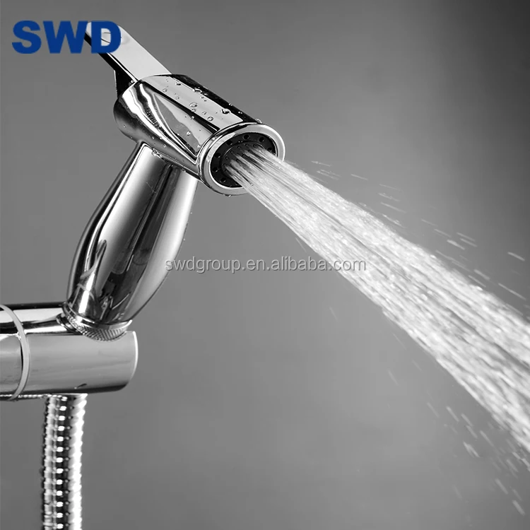 Abs Plastic Chrome Platting Bidet Spray Head Shattaf Kit Plastic