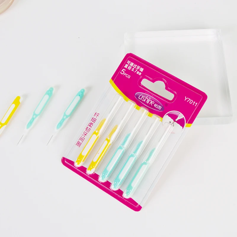 Good quality ISO9001/IS13485 approved dental soft picks rubber interdental brush