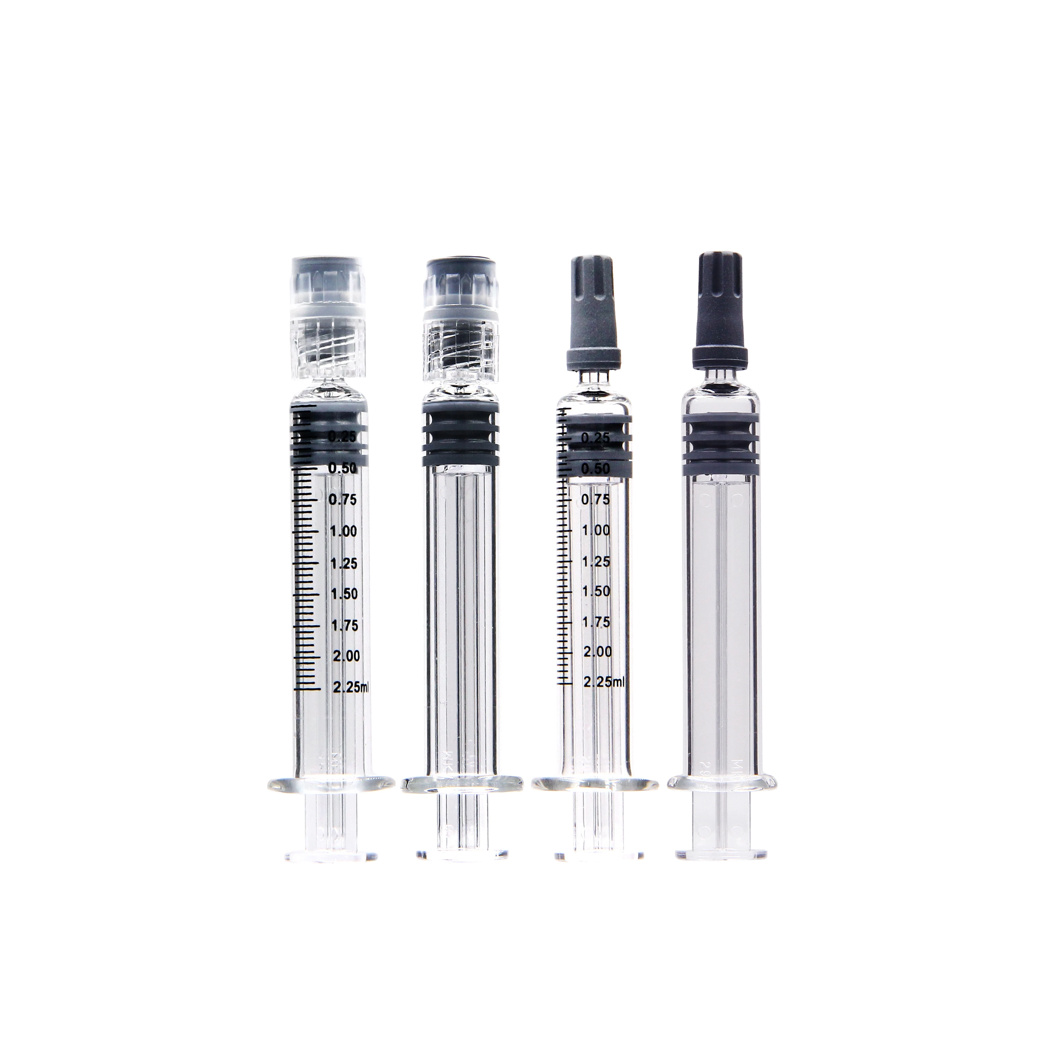 2.25ml Glass Prefilled Syringe Parts Lure Lock 3ml Glass Syringe