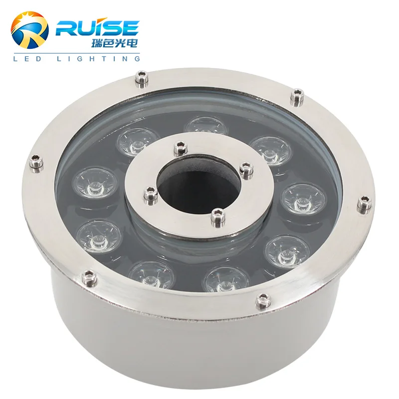 Led Fountain Nozzle Light 2020 Hot Selling Cheap Price DMX Control 9*3w 2700-6500K RS-UW9W-F -20 - 50 AC/DC 12/24V 12v/24v 50000