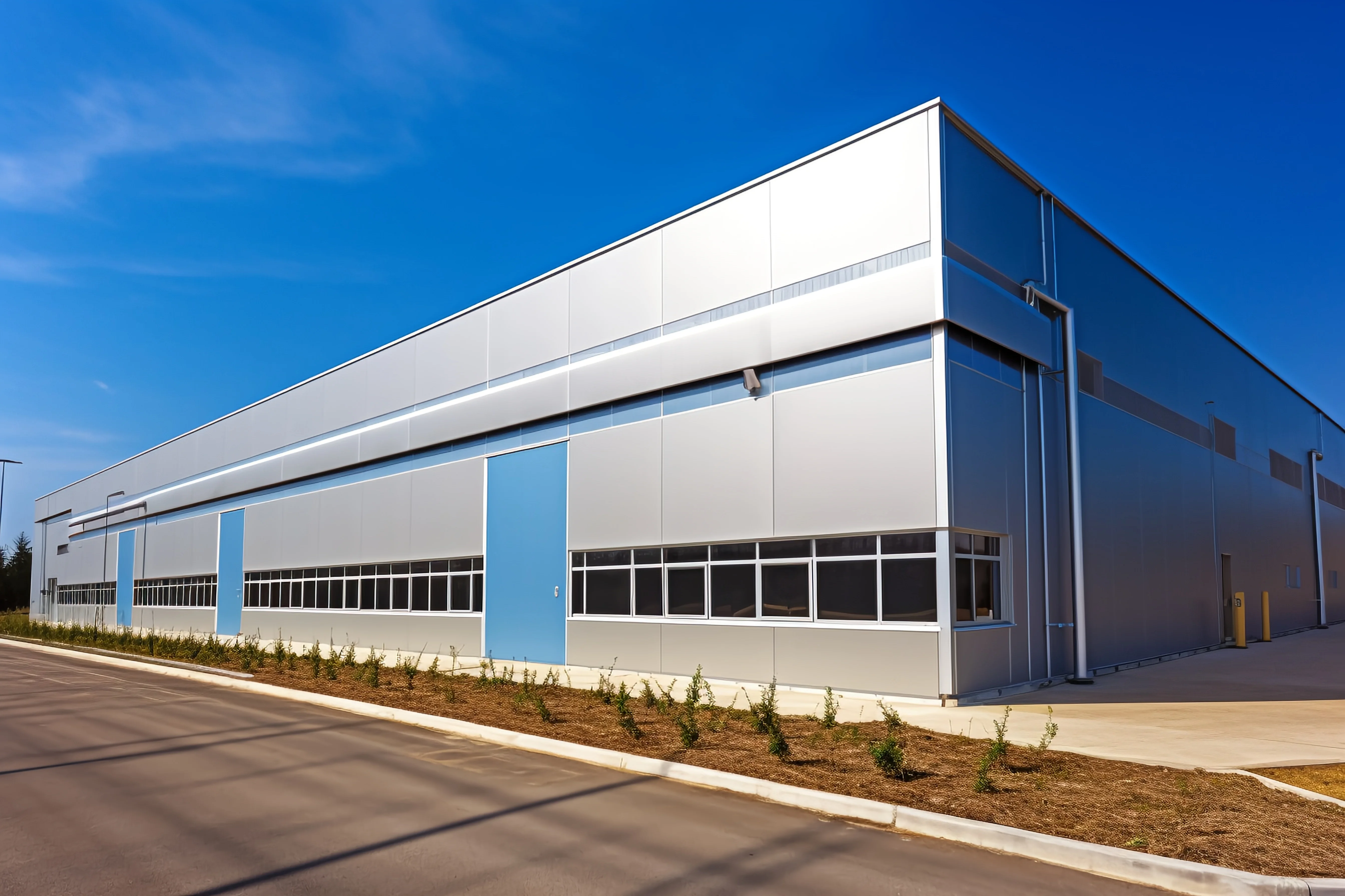 Customized Heat Insulated Steel Structure Workshop Factory with Crane From Qingdao China