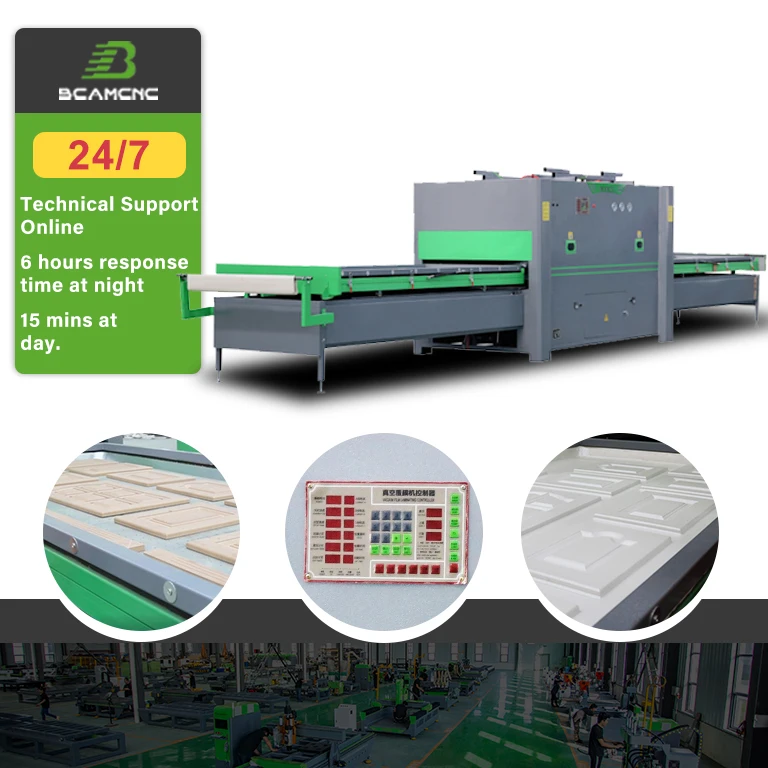Vacuum membrane press machine for wood door woodworking vacuum membrane press PVC laminating machine