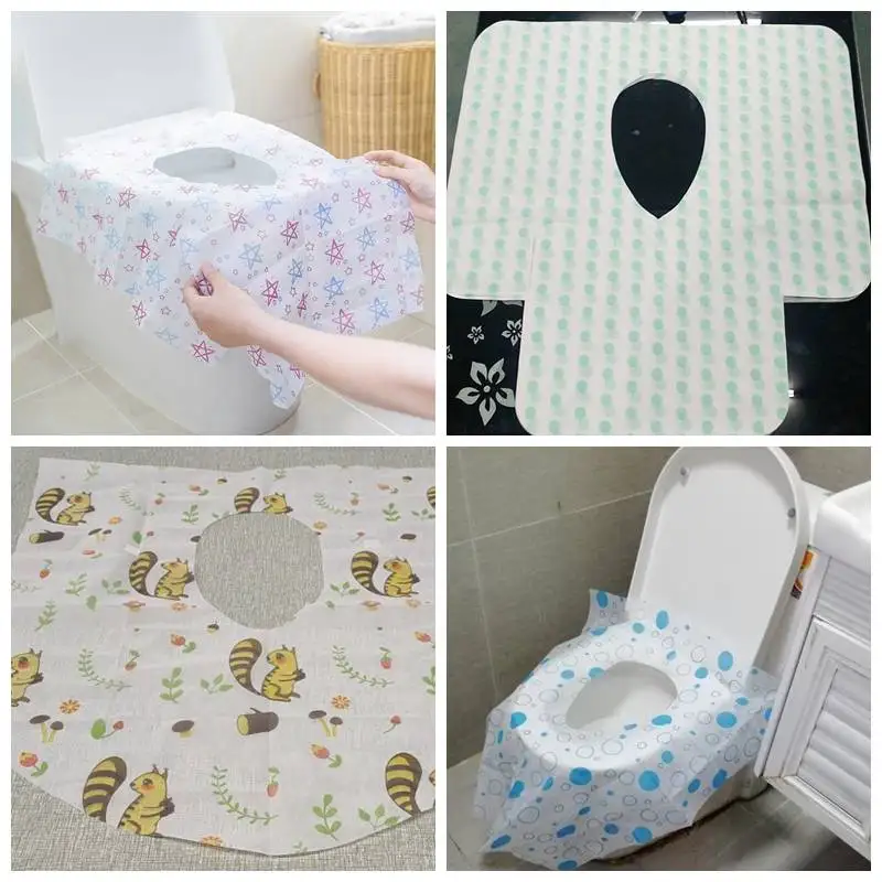 Non-woven Toilet Seat Covers Disposable - 20 Pack - Waterproof