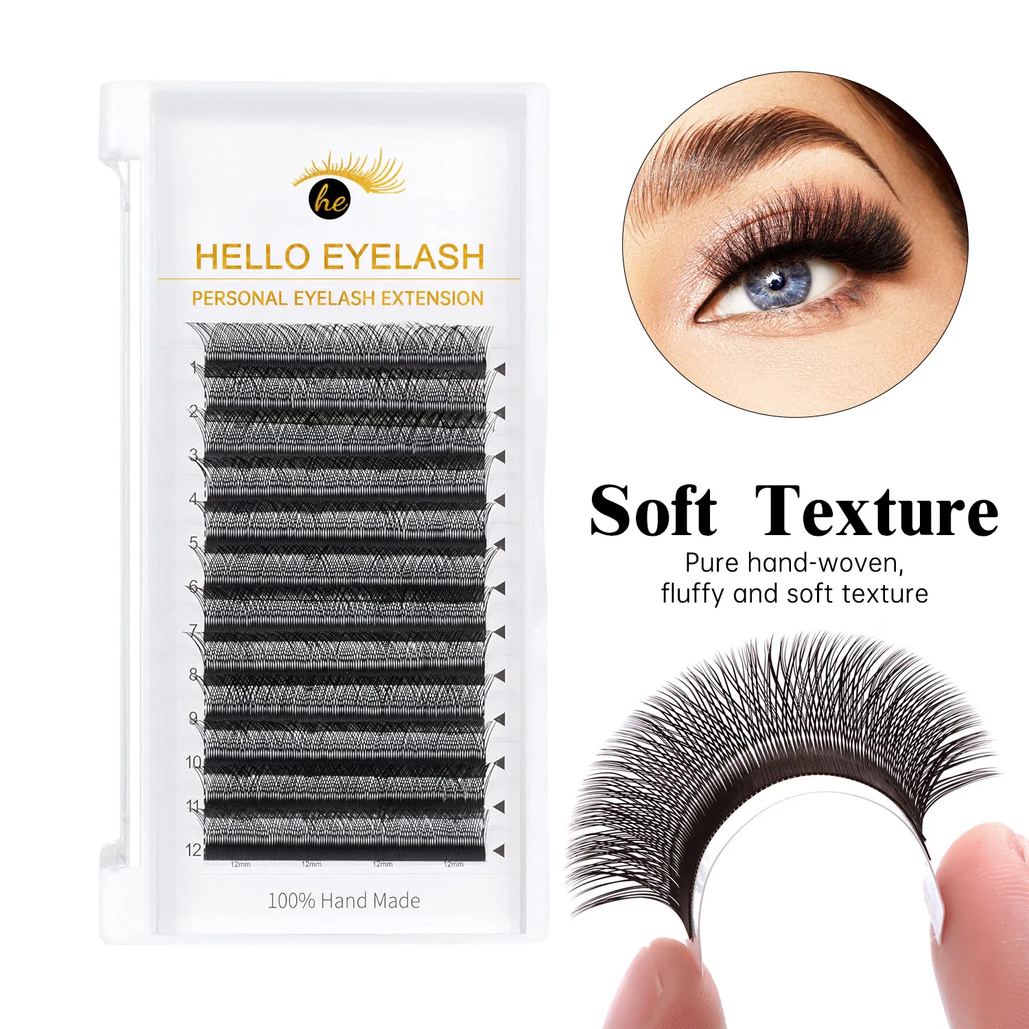 Wholesale 8-15Mm 0.07Mm C Curl YY Soft Planting Lash New Grafting Eyelashes W Shape Individual False Eyelashes Extensions
