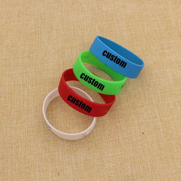 Design Your Own Silicon Wristband Wrist Band Cheap Promotional Custom Logo Rubber Bracelet Silicone Wristband