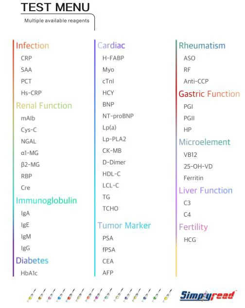 CE certificated POCT Automated Immunoassay System A1 for Liver Function - PA TRF C3 C4