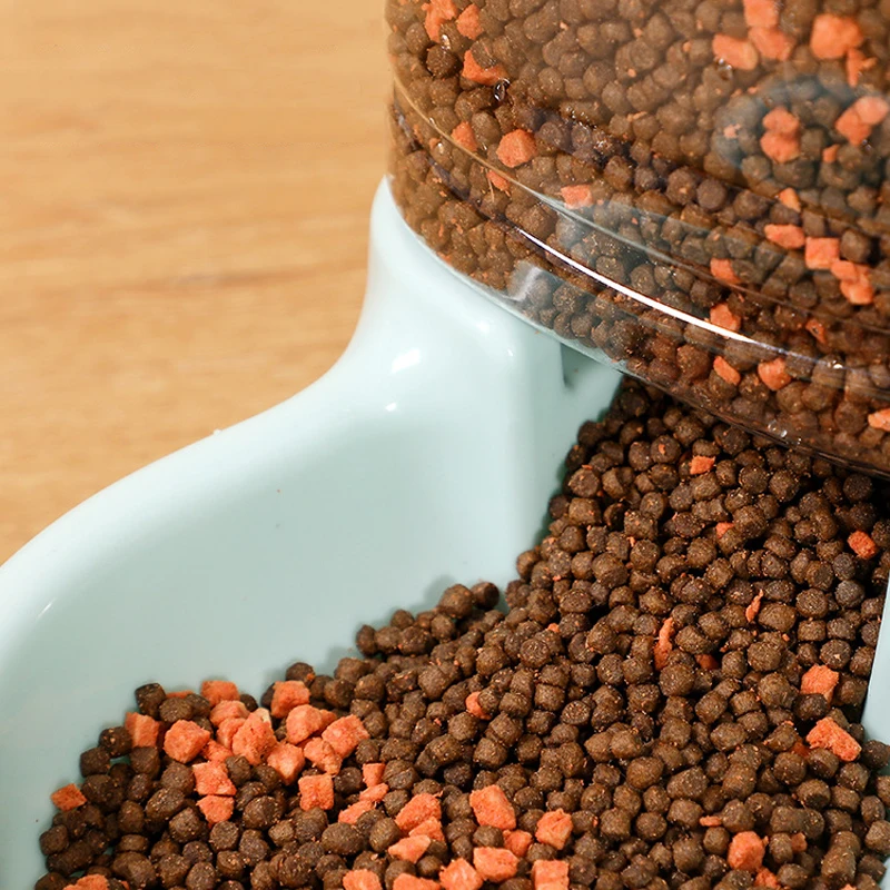 Pet Automatic Feeder Cat Drinking Bowl Large capacity Dog Bowl 3.8L Combination pet Food storage bucket Pet supplies