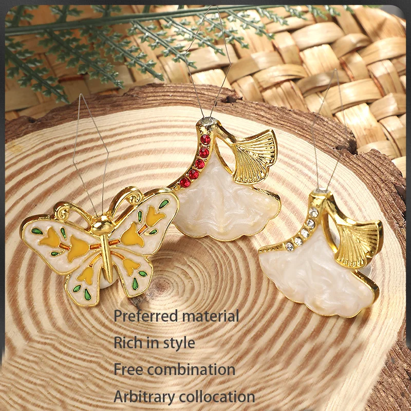 New Classic Chinese Ginkgo Leaf Thread Threading Machine DIY Sewing Needle Combining Tool
