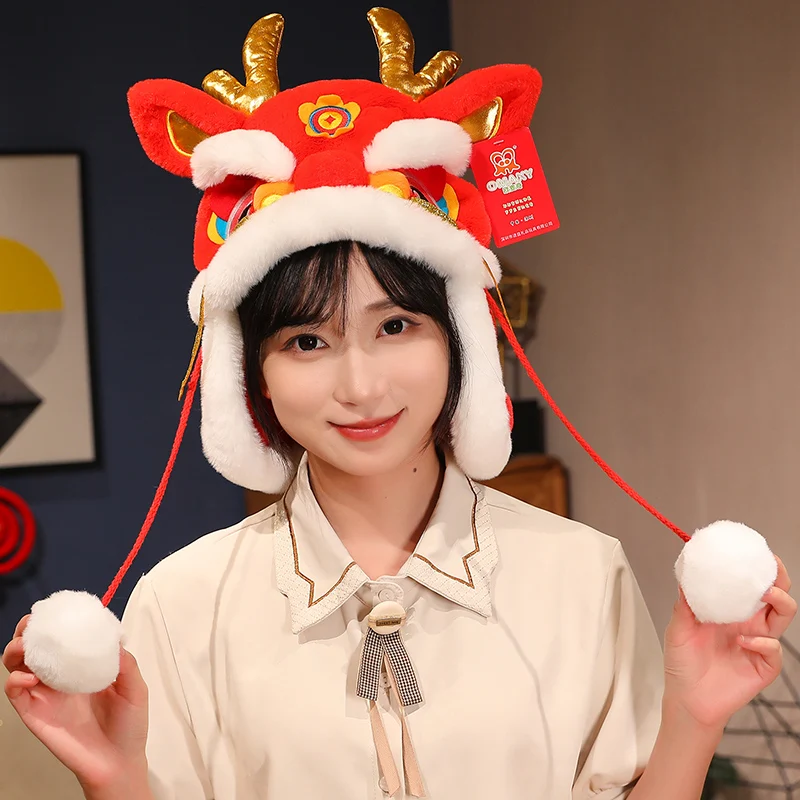 2024 New Year Decorative Hat Spring Festival Gift Mascot Dragon
