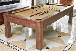 New trend factory price Solid wood dining pool table 9 ft 8 ft pool table for home