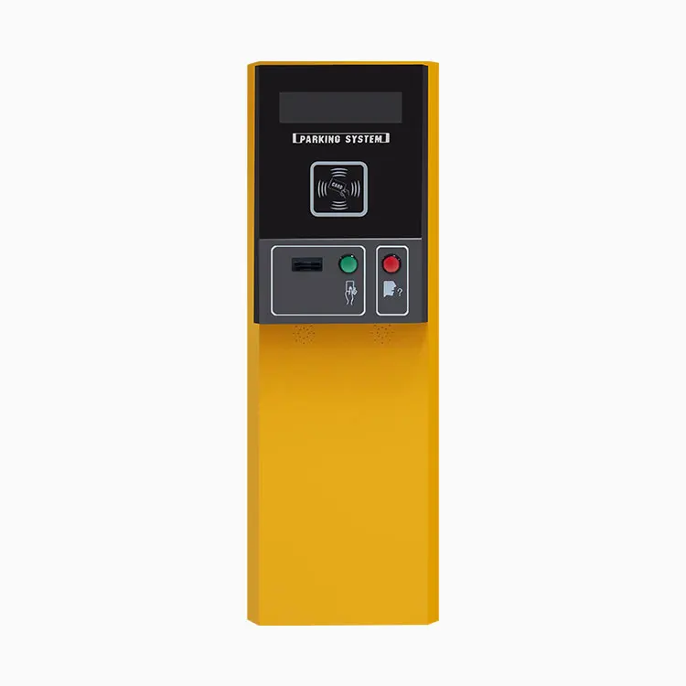 Entry and Exit RFID  card reader parking kiosk  ticket house for smart parking access control system