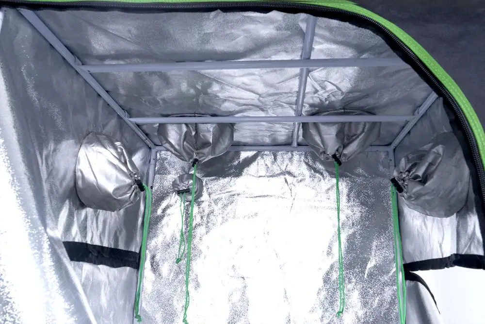 80x80x160cm 600D Garden Greenhouse Grow Tent with High Reflective Aluminum Fabric