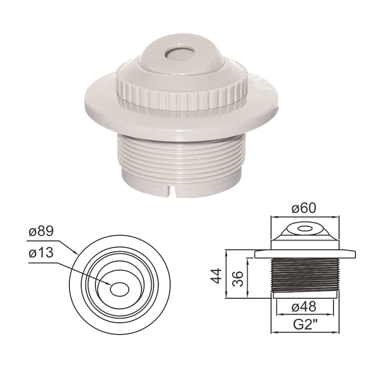2023 ABS Material Successive Spray Nozzle Grey Color