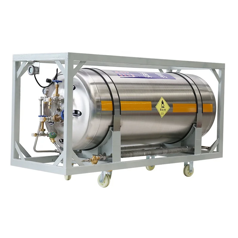 Horizontal/Vertical Type LO2 LN2 LAR LNG Medical Oxygen Cylinder Gasifier Cryocylinders