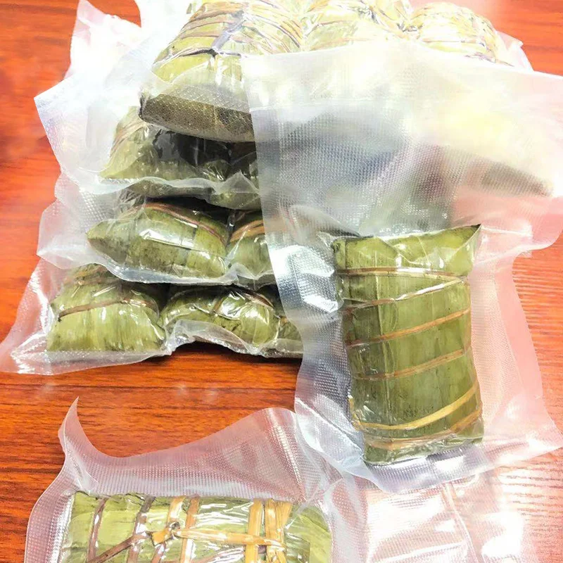 Food Grade heat seal Transparent Nylon Laminated Pe Vacuum Bag plastic food packaging bag for salmon packaging