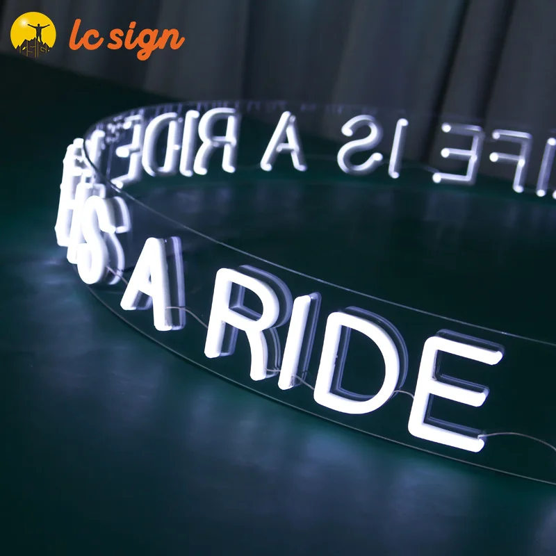 Ceiling Round Square Led Neon Sign,Acrylic Neon Sign,2V round led neon signs bar decoration