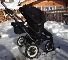 Ski Sled Snow Ski Set Ski Sled r Accessories Child Dual-use Universal Baby Stroller Accessories