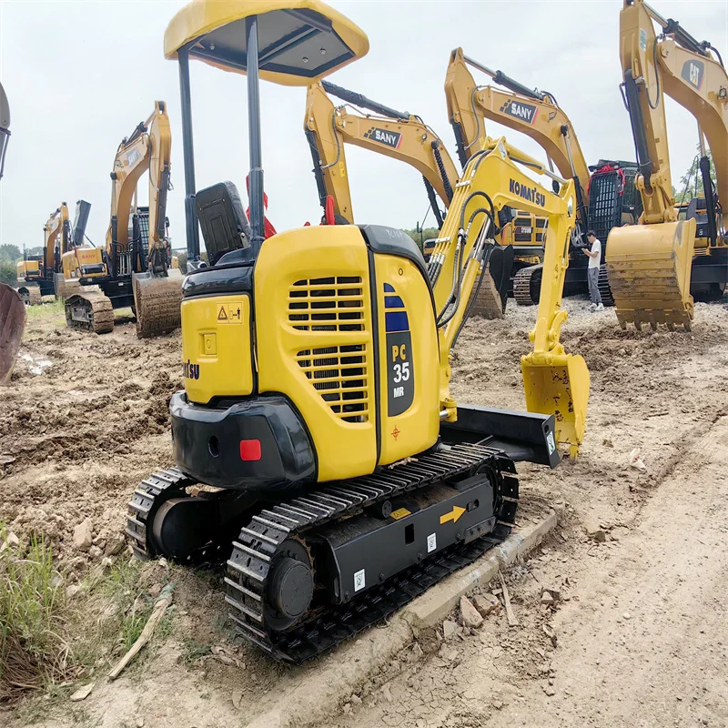 Импортный высококачественный сделанный в Японии Komatsu 3 тонны мини-гусеничный экскаватор для строительства.