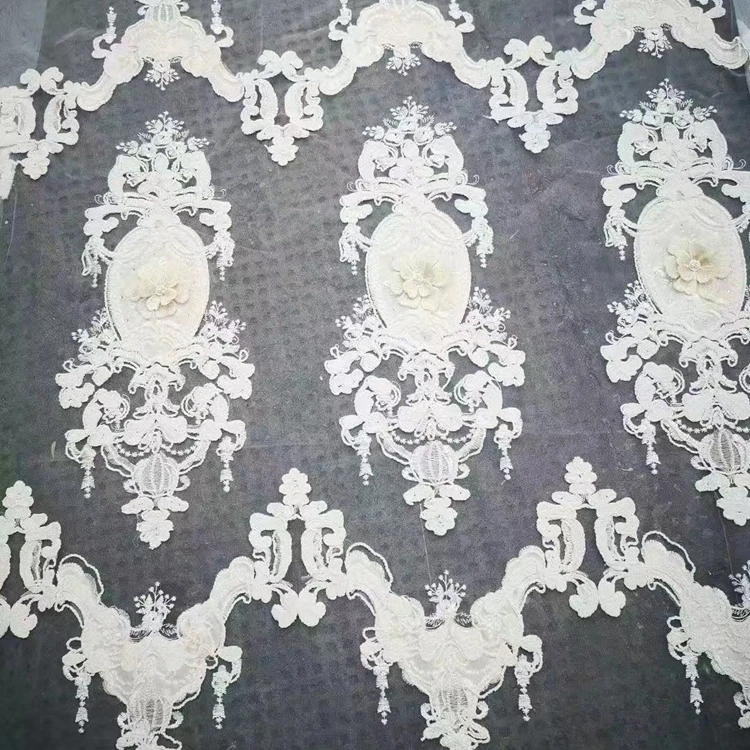  High-Grade Embroidery Flower Screens European Style Curtain Voile Tulle Sheer Bedroom Living Room Windows