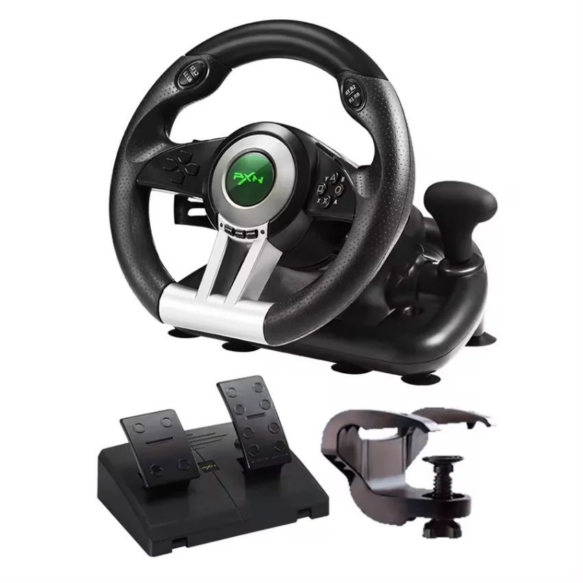 Wired Racing Simulation Game Controller PC PS4 Ergonomic V3 Pro Game Wheel Steering With Programmable Button