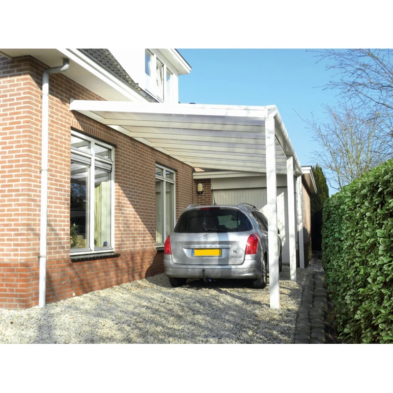 Luxury Sun Shade Foldable Portable Aluminum Carports Garages With Polycarbonate Roof