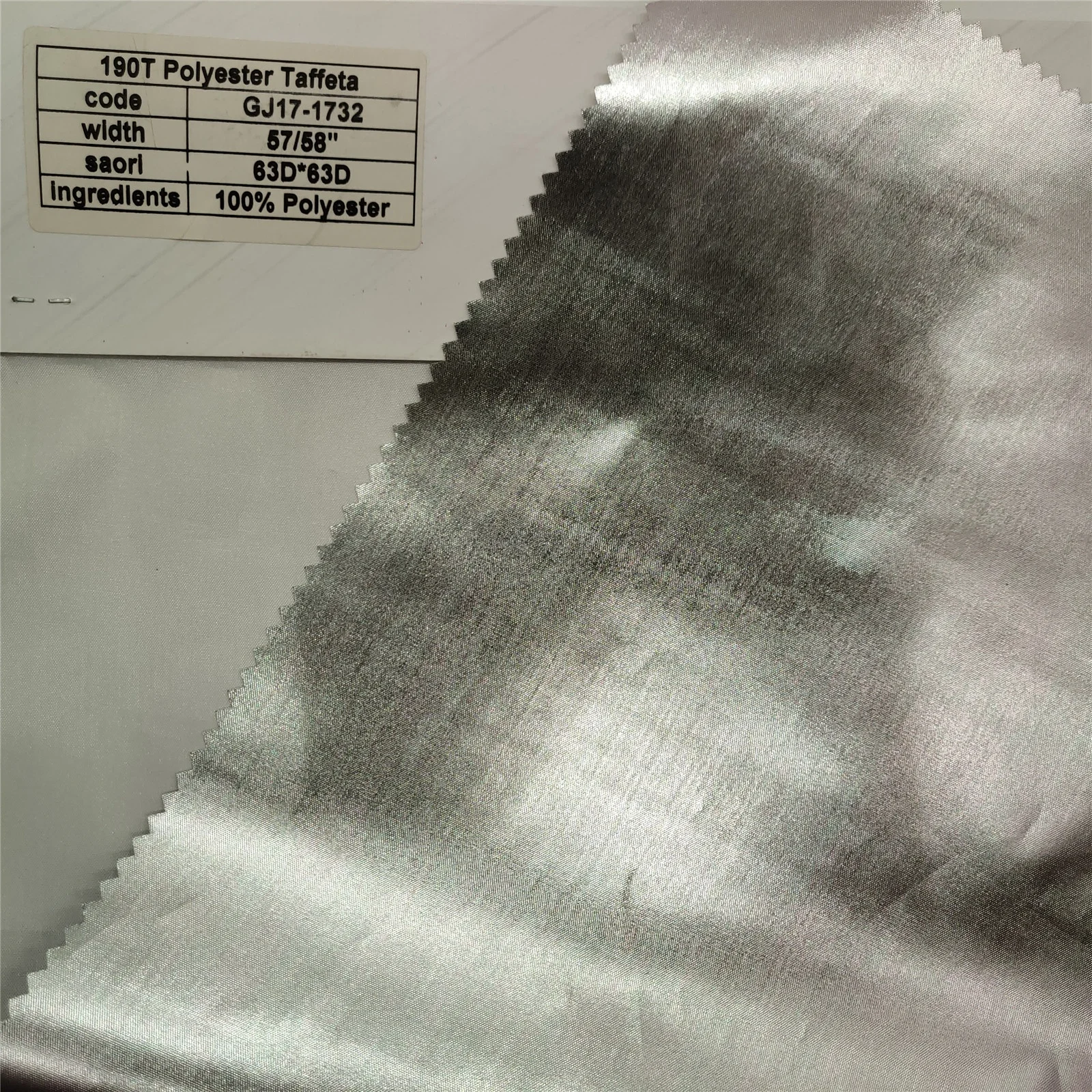 
190T Polyester Taffeta Gold foil Waterproof fabric 100%Polyester woven fabric for kids 