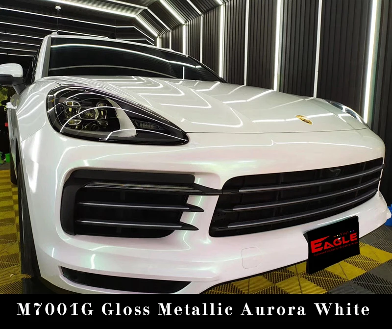 Eaglevinyl Glossy Aurora White Color Full Auto Sticker Chameleon Car Wrap Film