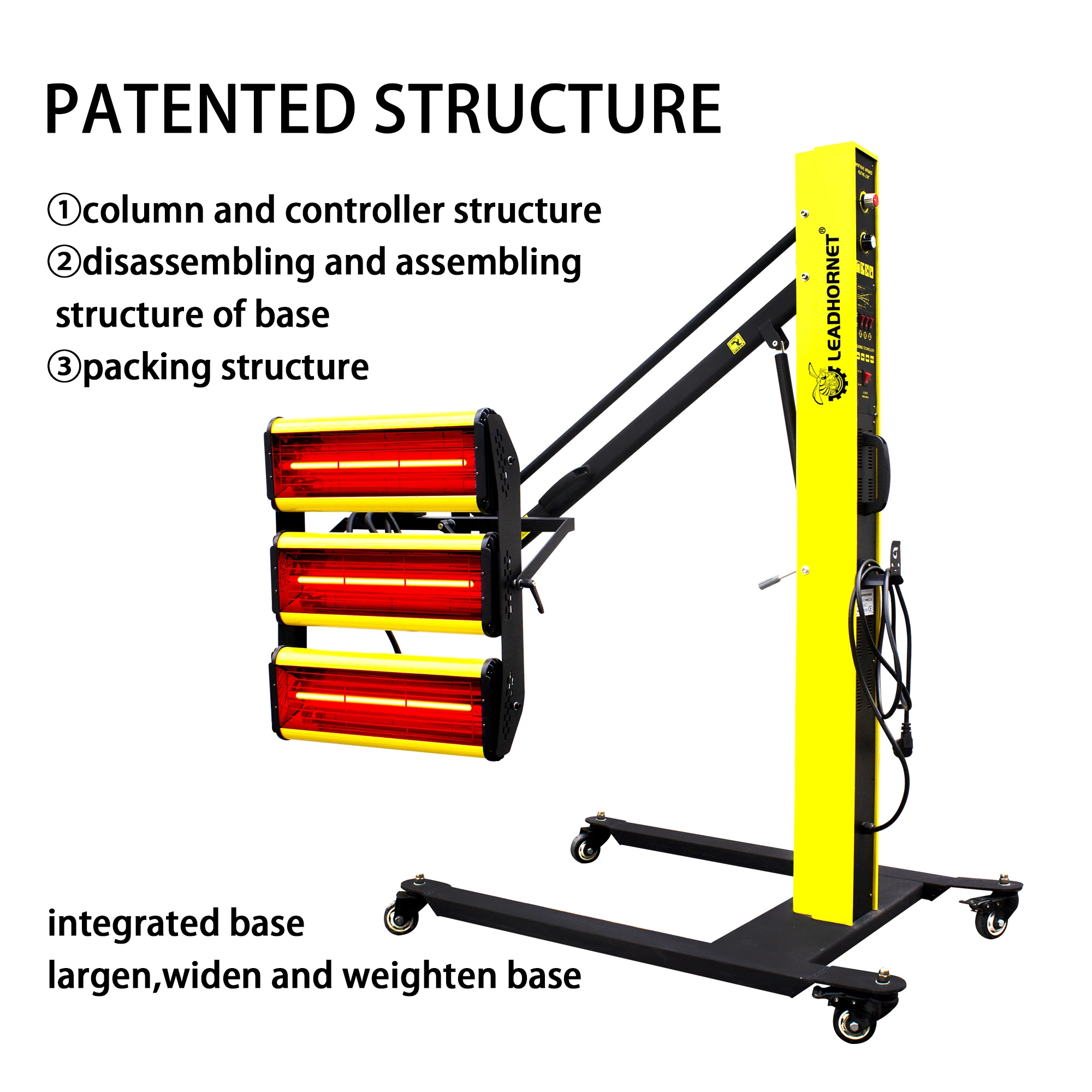Car shortwave infrared paint curing lamp automotive drying lamp infrared heater lamp for spray booth