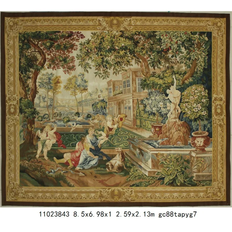 New design French Aubusson Tapestry Vintage Antique 18th C. Style Hand Woven Wall Hanging for wholesales