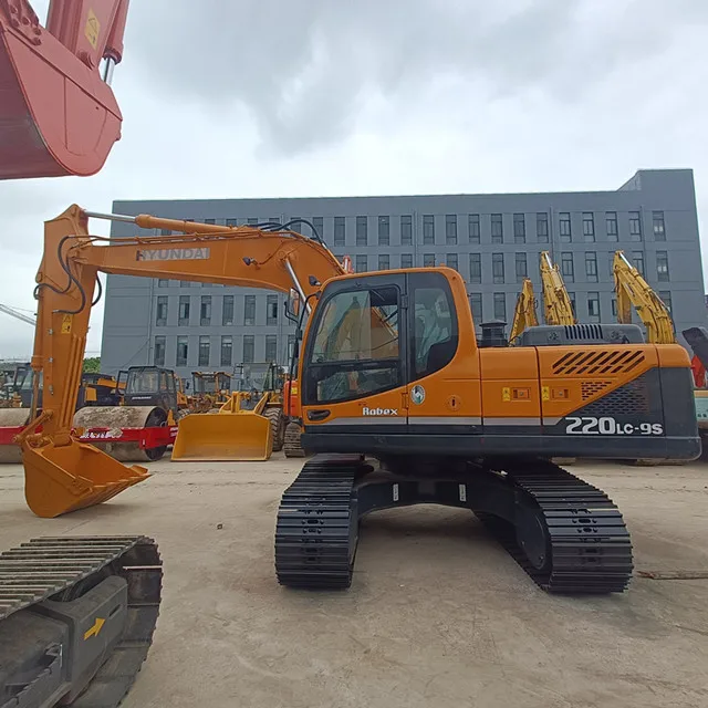 used good construction equipment hyundai 220lc-9s machine with high quality on hot sale in shanghai