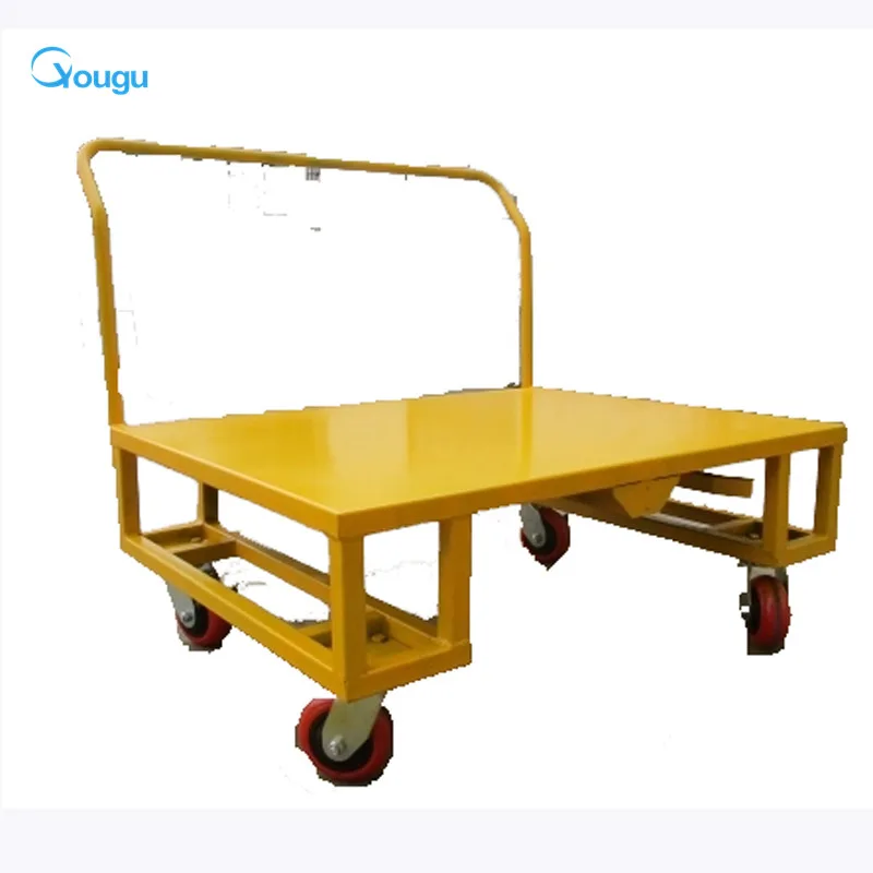 Heavy Duty customized Metal Rack hand pallet trolley handle platform trolley