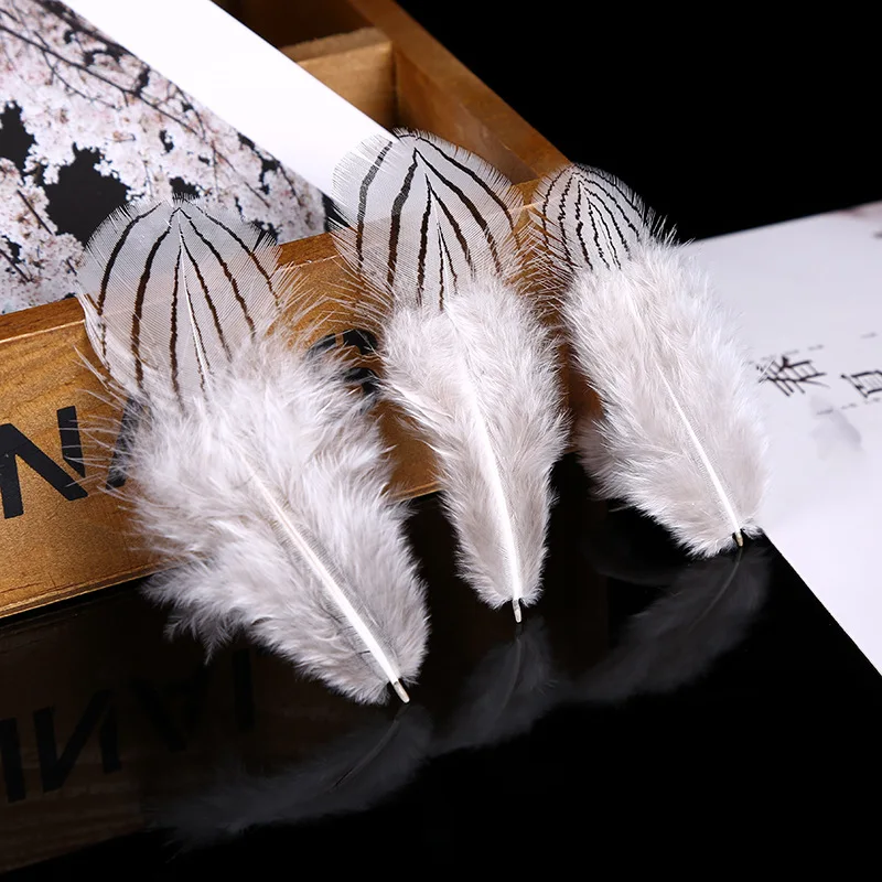 Natural Pheasant Chicken Feather 4-8CM/50 Piece Jewelry Accessories Feather Cat Stick Accessories