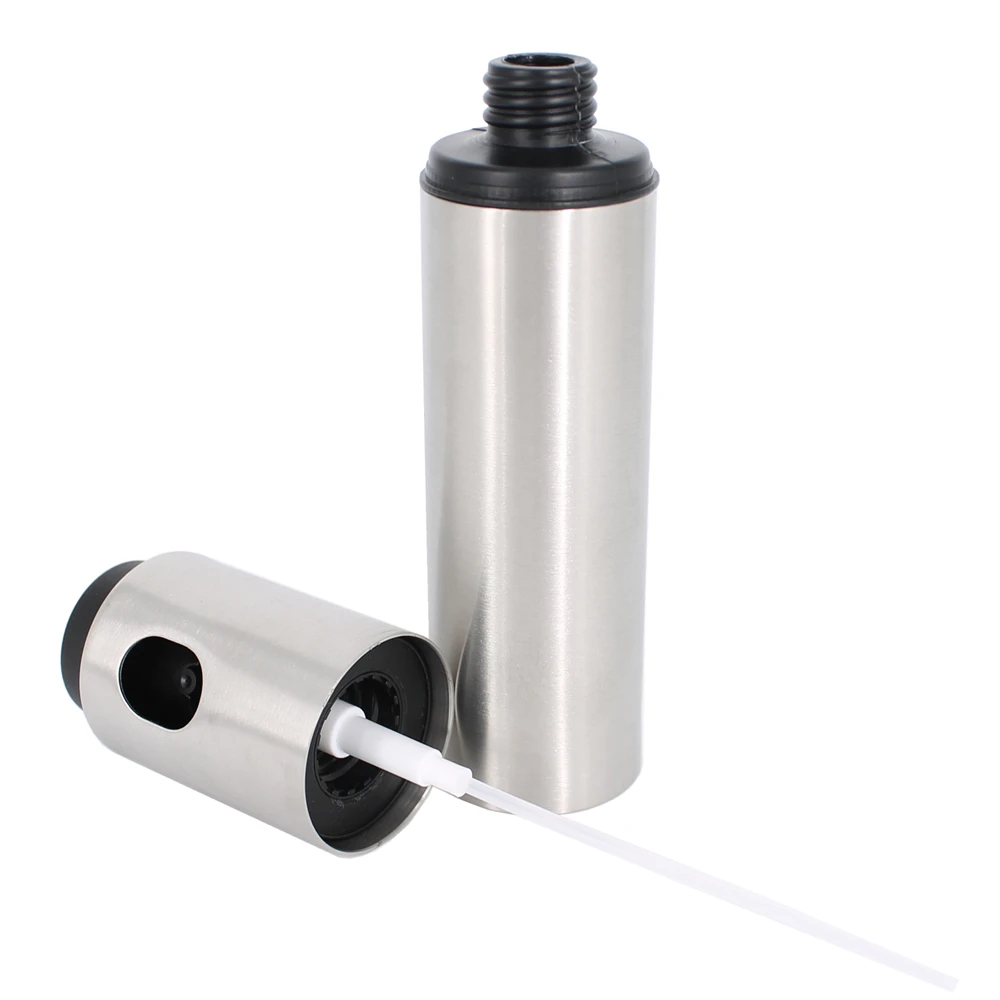 
oil vinegar hand pump press sprayer dispenser with stainless steel bottle 