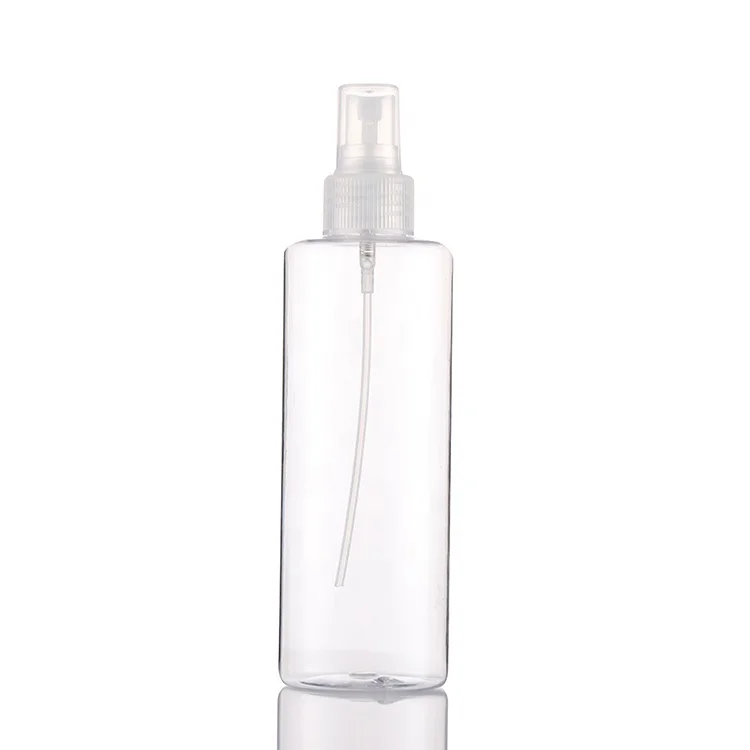 250ml PET cosmetic packing round shampoo container