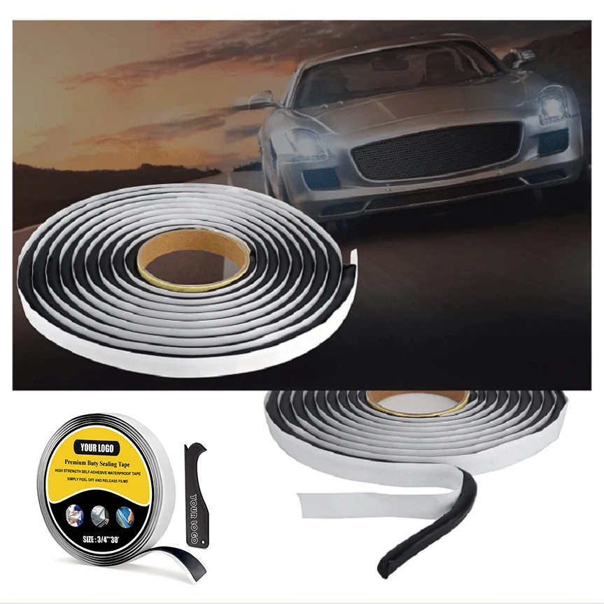 ANTI Butyl Rubber Sealant Tape Retrofit Reseal Car Headlamps Taillight Shield Glue Tapes Car Door Seal Accessories