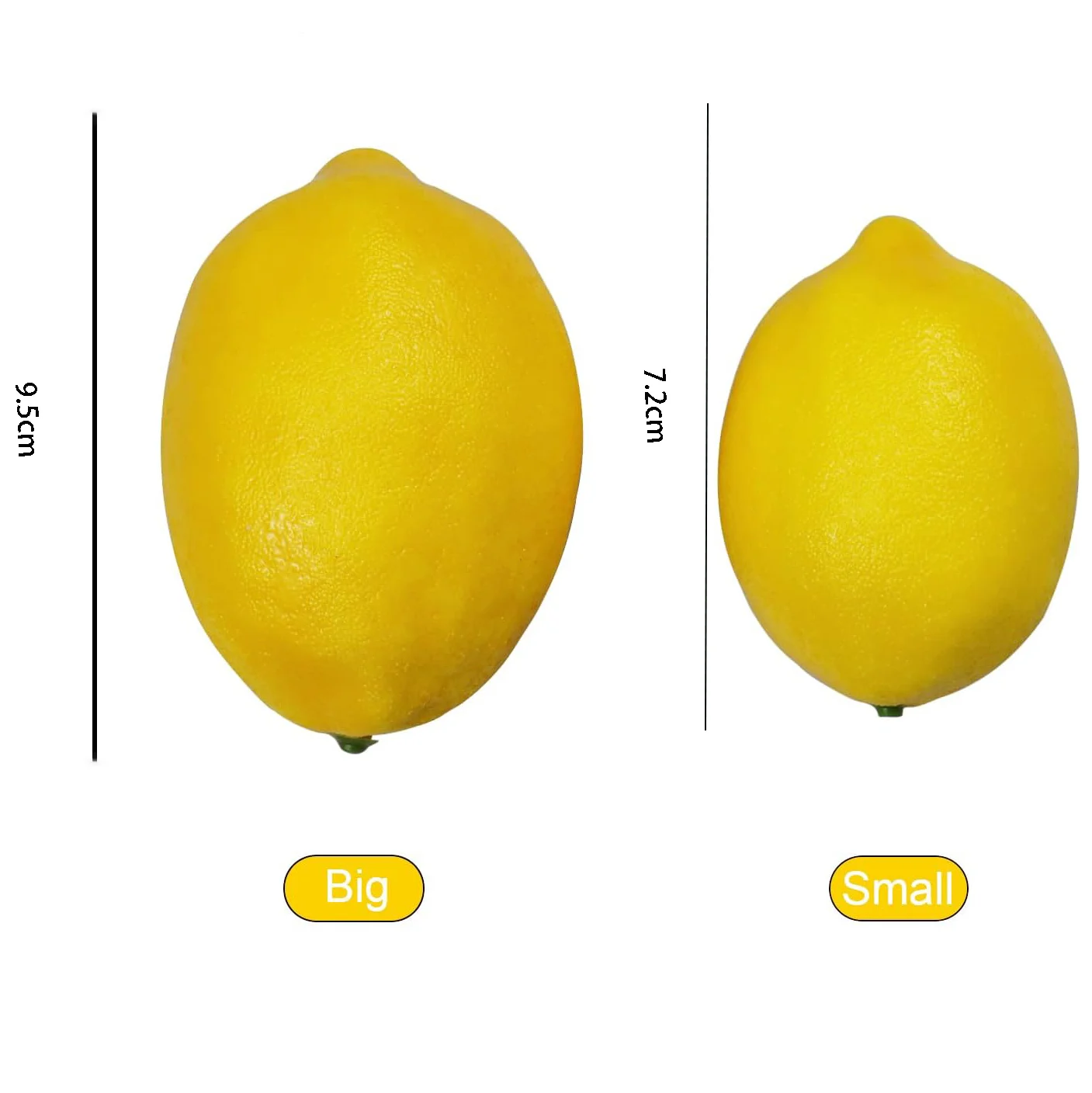 Lifelike Fake Lemons Simulated Lemon Artificial Lemons Fake Fruit Decorations for Home Party, Festival Decoration
