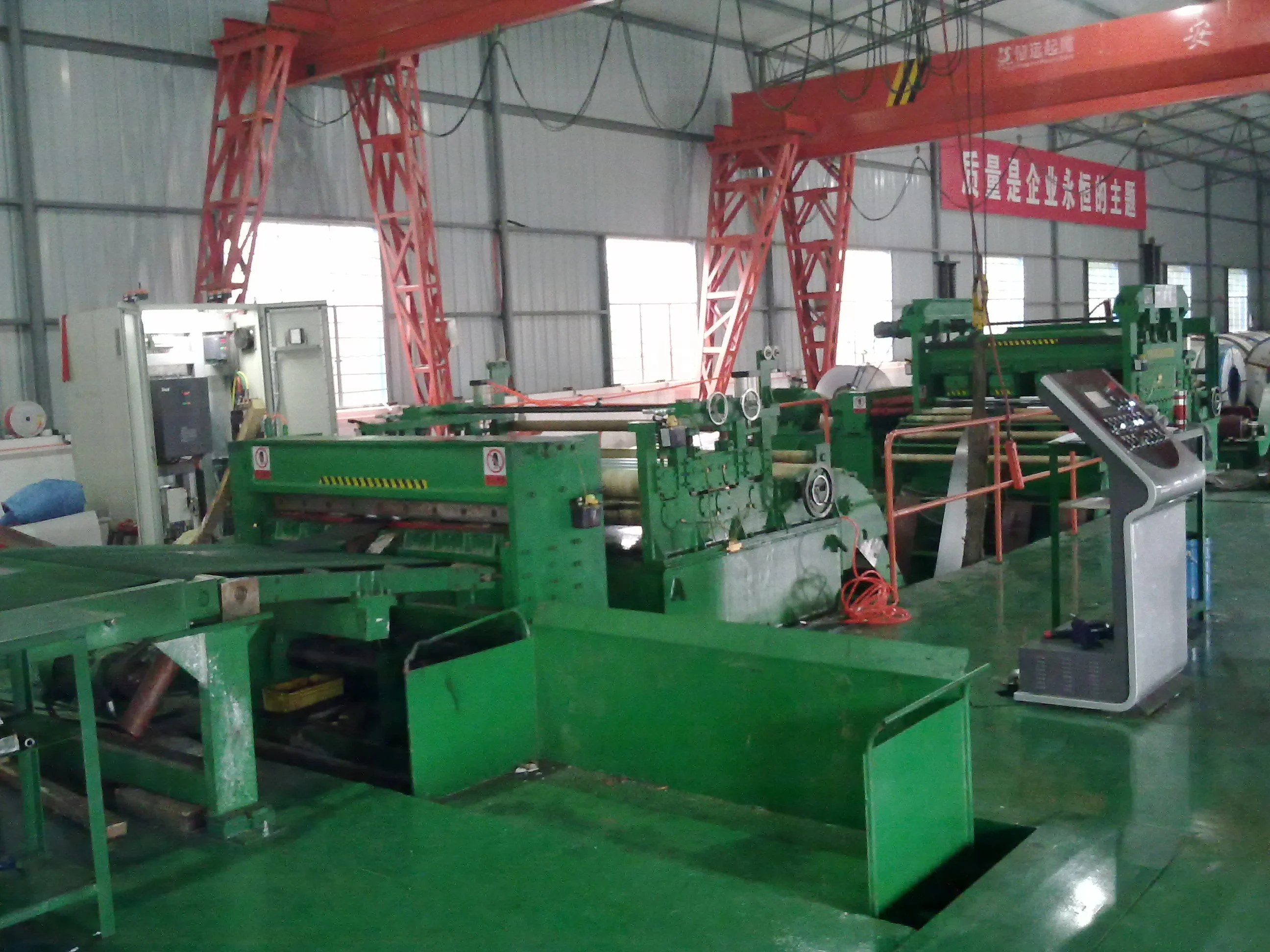 
Jiangsu hydraulic stainless steel Cut to length machines 