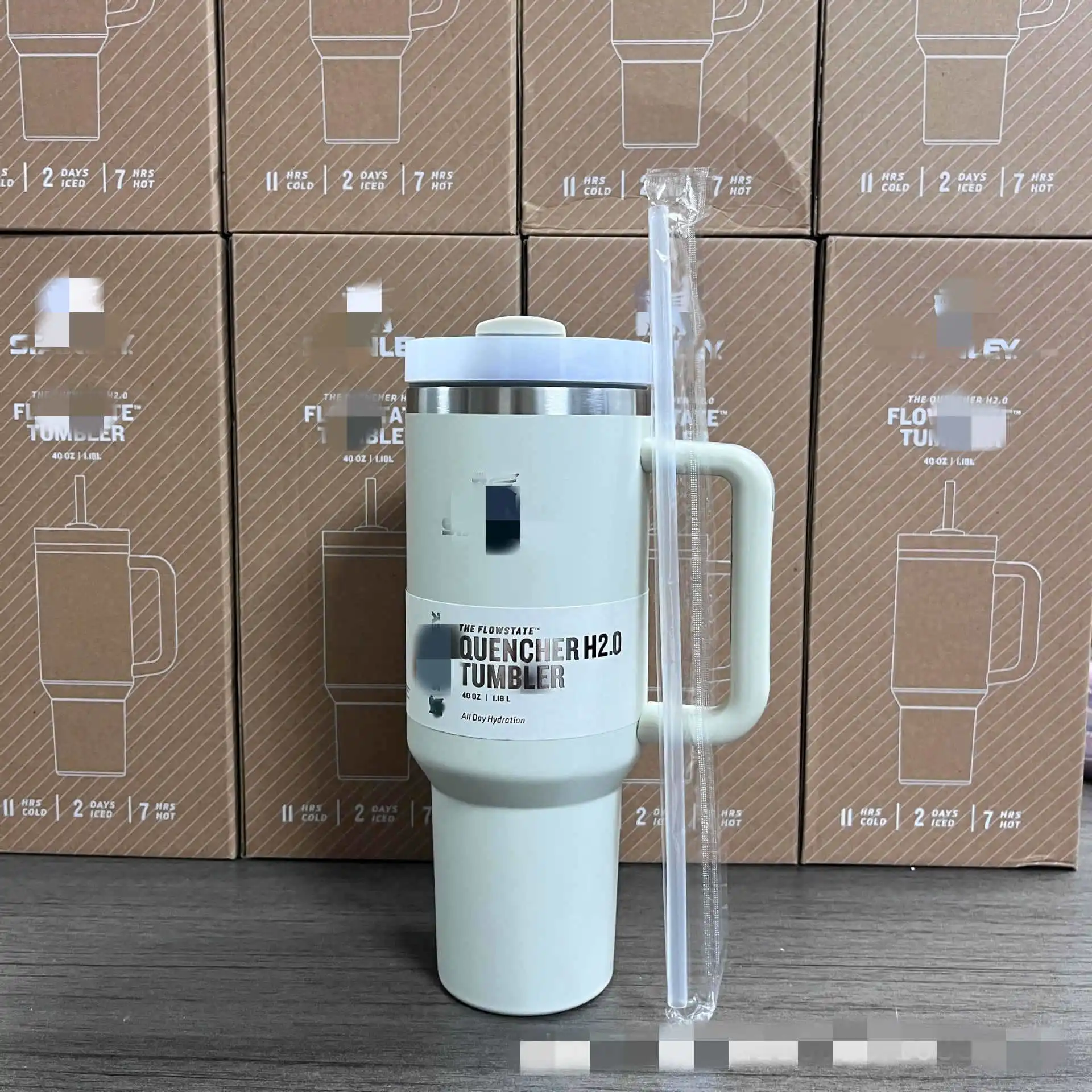 Wholesale High quality 40oz Stainless Steel Large Capacity Sippy Cup Insulated Travel Mug Tumbler with Handle Double Walled