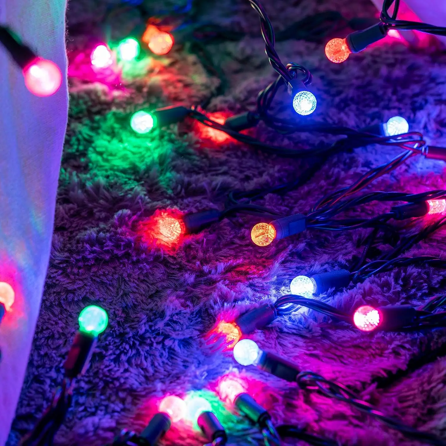 UL Multi  G12 LED Faceted Christmas Mini Light Christmas tree lights