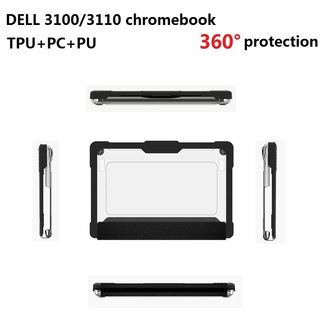 Оптовая Продажа с завода, легкий защитный чехол с прозрачным твердым чехлом для ноутбука DELL 3100/3110 K-12, с логотипом Chromebook