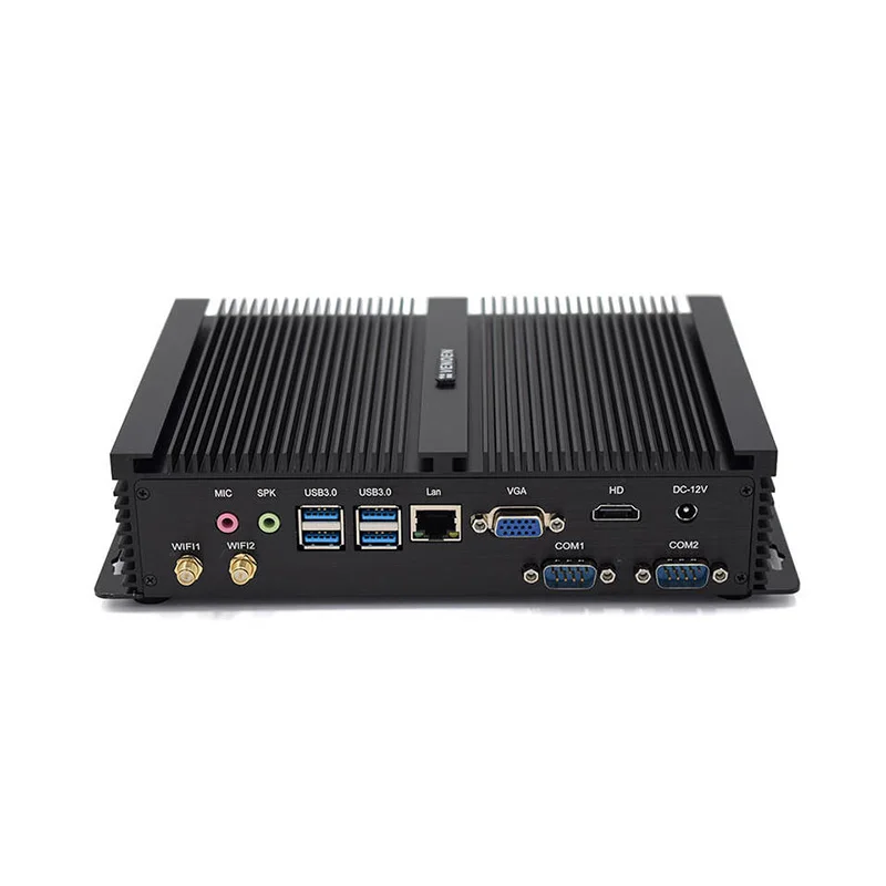 Fanless Industrial Ultra Low Power Desktop Set Complete Multifunction Linux Desktop Micro Mini Tower  PC Computer Mini  PC